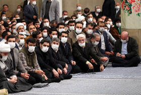 دیدار جمعی از ذاکران و ستایشگران اهل‌بیت (ع) با مقام معظم رهبری