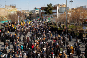 راهپیمایی مردم قم در حمایت از مرجعیت و رهبر معظم انقلاب