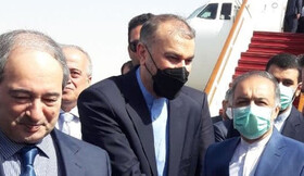 ورود وزیر خارجه به دمشق با استقبال فیصل مقداد