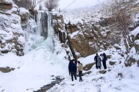 آبشار یخی «گنجنامه» - همدان