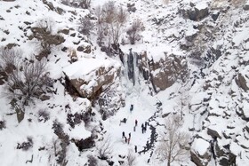آبشار یخی «گنجنامه» - همدان
