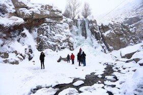 آبشار یخی «گنجنامه» - همدان