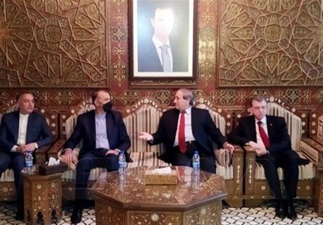 دیدار وزیران خارجه ایران و سوریه در دمشق 