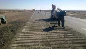 ایمن سازی محورهای مواصلاتی سیستان و بلوچستان با ۱۲۰ کیلومتر شیار لرزاننده