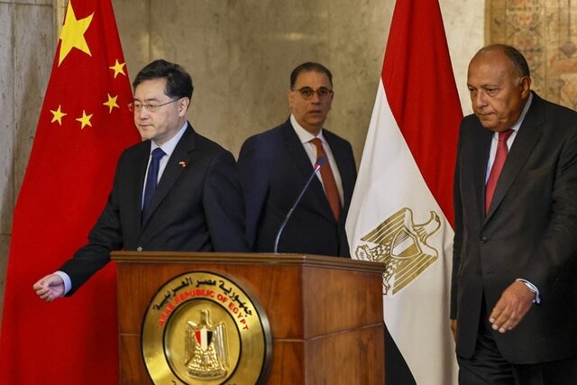 وزیر خارجه چین در مصر: نباید بگذاریم ظلم به فلسطینی‌ها تا ابد ادامه یابد