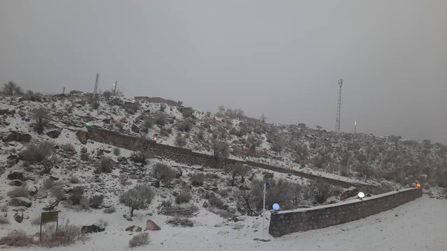 بارش برف و باران در خاش