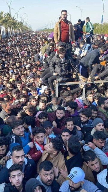 یک کشته و ۶۰ زخمی به خاطر ازدحام هواداران قبل از بازی عراق برابر عمان + فیلم