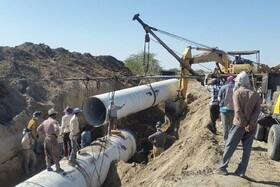 آخرین وضعیت لوله گذاری طرح جهاد آبرسانی در جنوب سیستان و بلوچستان