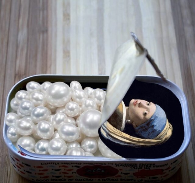 جای خالی دختری با گوشواره مروارید را با پیاز پر کردند!