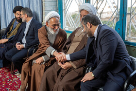 دیدار وزیر فرهنگ و ارشاد اسلامی با طلاب و اساتید مدرسه علمیه حقانی قم