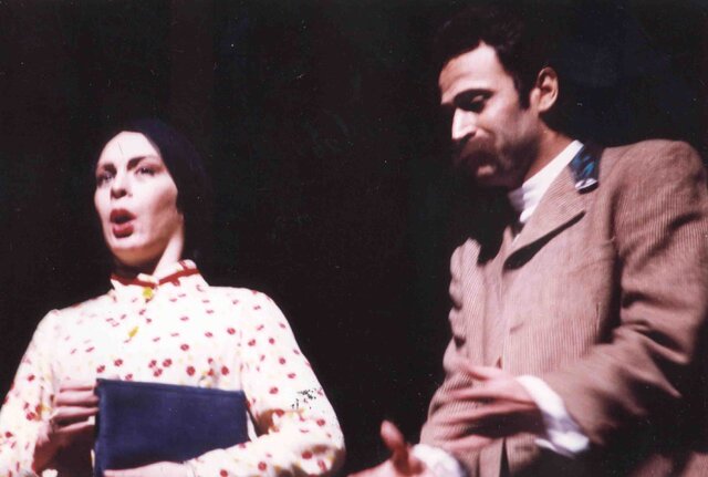 افسانه بایگان در نمایش «سووشون» عکس از اختر تاجیک هم افسانه بایگان آمد و هم شازده احتجاب