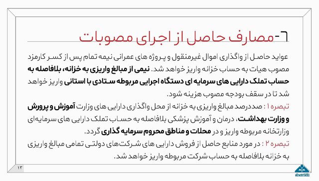 جزئیات طرح مولدسازی داراییهای دولت