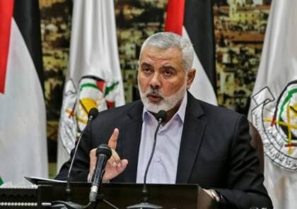 هنیه: حماس از تشکیل دولت وحدت ملی برای کرانه باختری و نوار غزه حمایت می‌کند