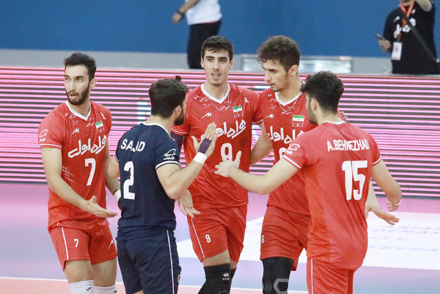 عکس آرشیوی است. پیروزی جوانان والیبال ایران مقابل افغانستان