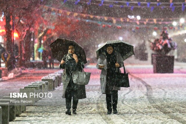 کولاک و کاهش دید در گردنه‌های همدان