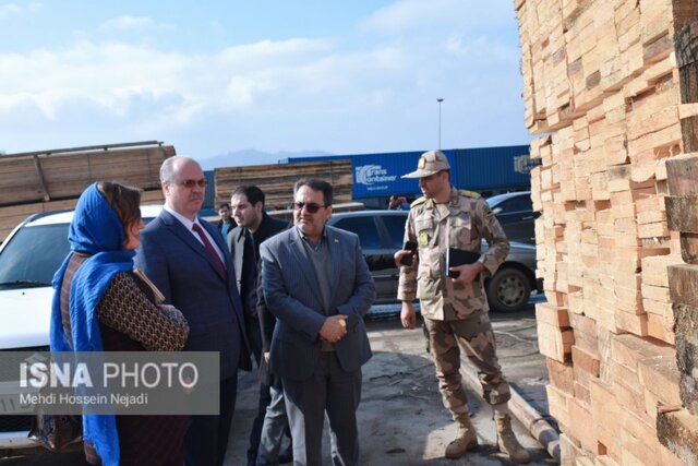 بازدید سفیر بلاروس در ایران از زیرساخت های اقتصادی آستارا + عکس