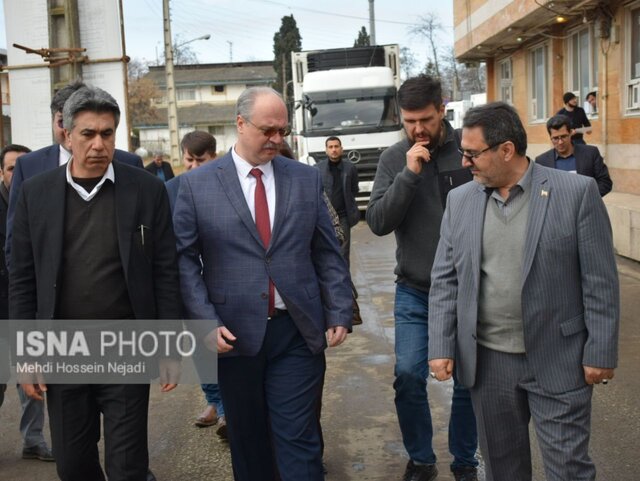 بازدید سفیر بلاروس در ایران از زیرساخت های اقتصادی آستارا + عکس