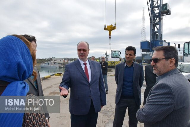 بازدید سفیر بلاروس در ایران از زیرساخت های اقتصادی آستارا + عکس