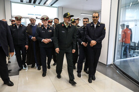 سردار رادان در مرکز پاسخگویی پلیس راهور 