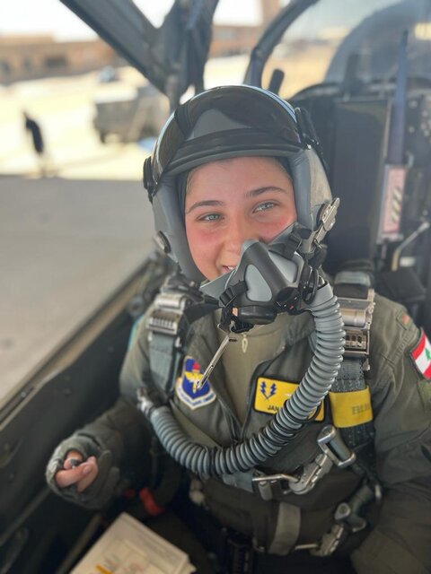 اولین خلبان زن به نیروی هوایی ارتش لبنان پیوست