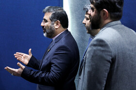 محمد مهدی اسماعیلی، وزیر فرهنگ و ارشاد در حاشیه هفتمین روز از چهل و یکمین جشنواره بین‌المللی فیلم فجر