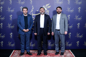 محمد مهدی اسماعیلی، وزیر فرهنگ و ارشاد در حاشیه هفتمین روز از چهل و یکمین جشنواره بین‌المللی فیلم فجر