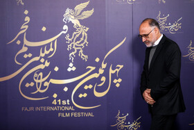 اباذر جوکار، تهیه کننده در حاشیه هشتمین روز از چهل و یکمین جشنواره بین‌المللی فیلم فجر