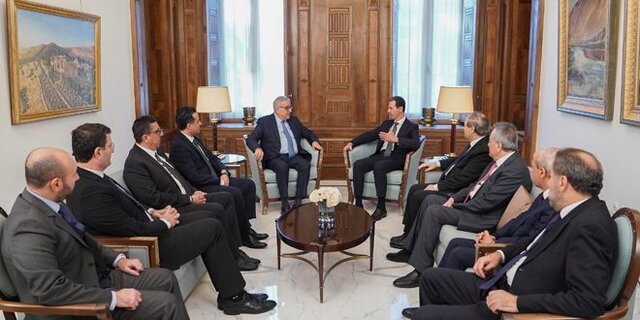دیدار بشار اسد با هیات وزرای لبنان