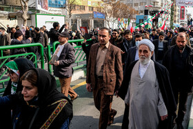 حضور علی‌اکبر ناطق نوری در مراسم راهپیمایی ۲۲ بهمن