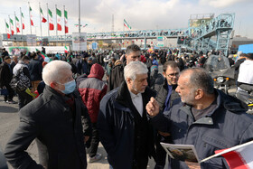 حضور حمید سجادی، وزیر ورزش و جوانان در مراسم راهپیمایی ۲۲ بهمن