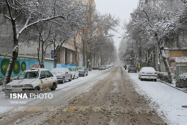 بارش بیش از ۷۰ میلی‌متر برف و باران در نطنز