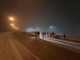 امدادرسانی به ۳۷۳ نفر گرفتار در جاده‌های برفی لرستان‌ +عکس و ویدئو