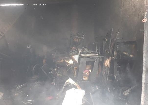 آتش‌سوزی یک کارگاه تولید مبلمان در یافت‌آباد