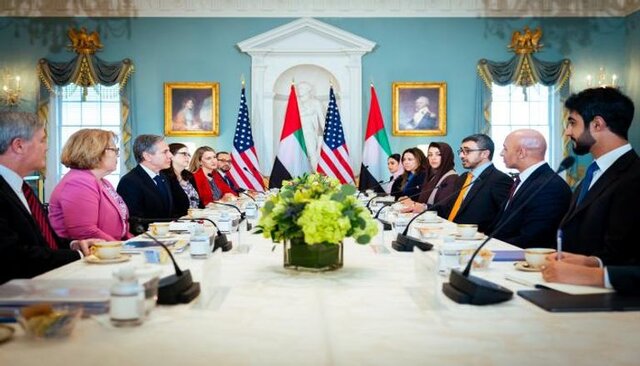 امنیت، آب‌وهوا و اقتصاد؛ محور دیدار وزیر خارجه امارات با بلینکن و رهبران کنگره 