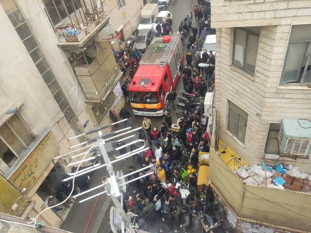 آتشسوزی کارگاه کفاشی در محدوده سپهسالار