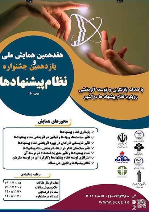 سازمانها و دستگاههای اجرایی برتر در استقرار نظام پذیرش و بررسی پیشنهادها معرفی و تقدیر شدند