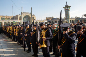 دسته عزاداری خادمین کریمه اهل بیت(س) در روز شهادت امام موسی کاظم(ع)