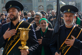 دسته عزاداری خادمین کریمه اهل بیت(س) در روز شهادت امام موسی کاظم(ع)