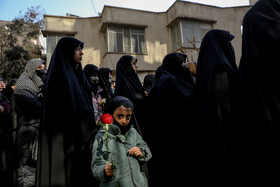 تشییع و تدفین شهید گمنام در محله شهر آرا تهران