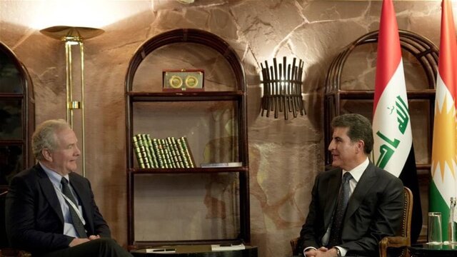 دیدار رئیس اقلیم کردستان عراق با هیئتی از کنگره آمریکا 