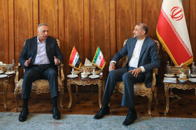 دیدار الکاظمی نخست وزیر سابق عراق با امیرعبداللهیان وزیر امور خارجه