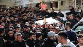 تجمع اردنی‌ها در نزدیکی سفارت رژیم صهیونیستی در محکومیت قتل فلسطینی‌ها در نابلس