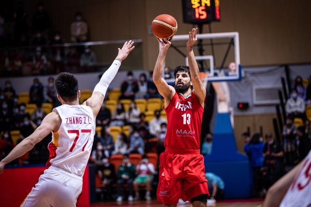 عملکرد ضعیف بسکتبالیست‌های ایران برابر چین
