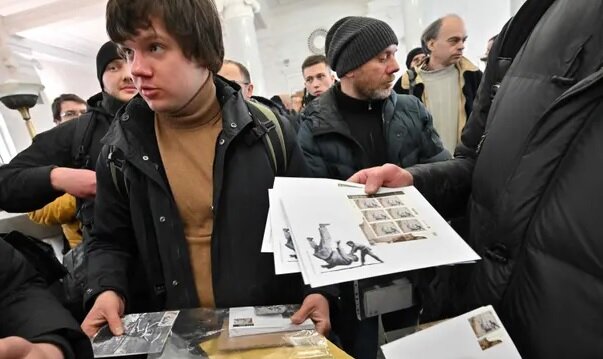 اوکراین از گرافیتی «بنکسی» تمبر ساخت