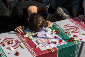 تشییع پیکر آتش نشان شهید رضا دارابی