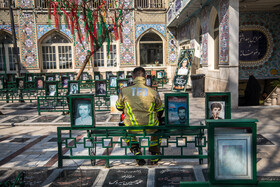 تشییع پیکر آتش نشان شهید رضا دارابی