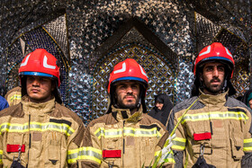 تشییع پیکر آتش نشان شهید رضا دارابی