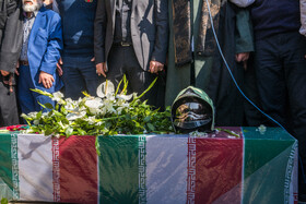 تشییع پیکر آتش نشان شهید رضا دارابی