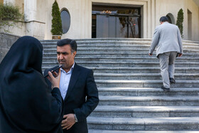 علی سلاجقه، رییس سازمان حفاظت محیط زیست در حاشیه جلسه هیات دولت - ۱۰ اسفند