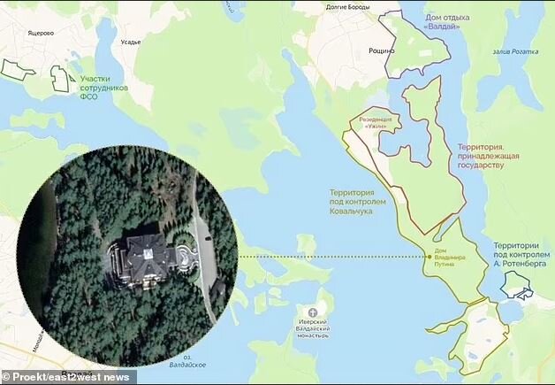 «قصر طلایی والدای» و زندگی مخفی پوتین